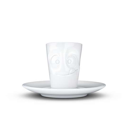 58 Products Espresso Mug „Lecker“, Weiss T021401 