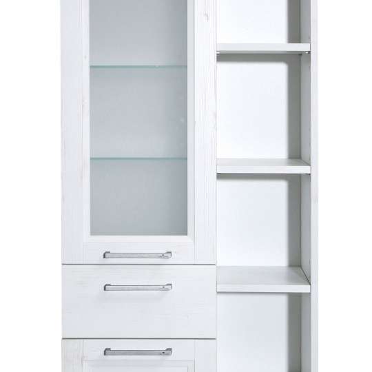 TOM TAILOR Hamptons White Pine Hochschrank mit Glastür