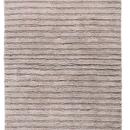 TOM TAILOR Sand Cotton Stripes Carpet - Badezimmerteppich in Streifenoptik