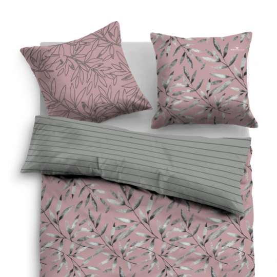 TOM TAILOR - Bedroom Floral - Linon Bed Linen mauve