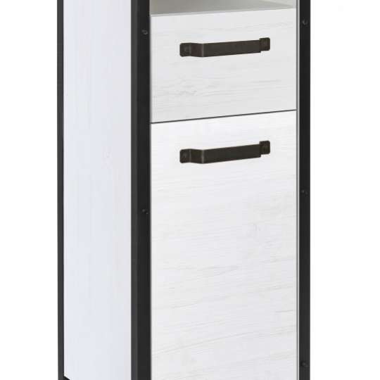 Tom Tailor SOHO White Pine Hochschrank mit Türen & Schublade