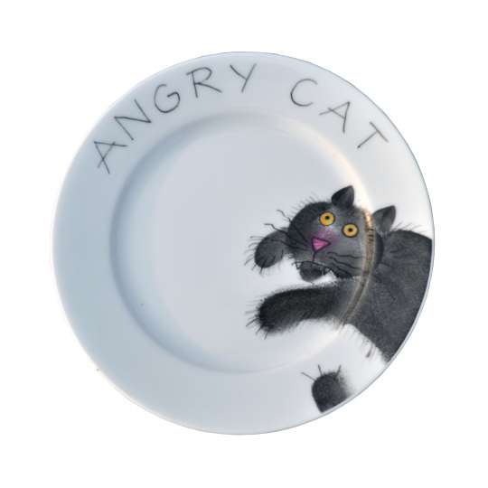 Teller 19cm_Emma angry cat_Schulz HOMEWEAR