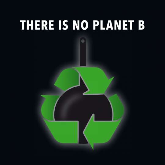 Scanpan - Nachhaltigkeit / Logo 'there is no planet b'