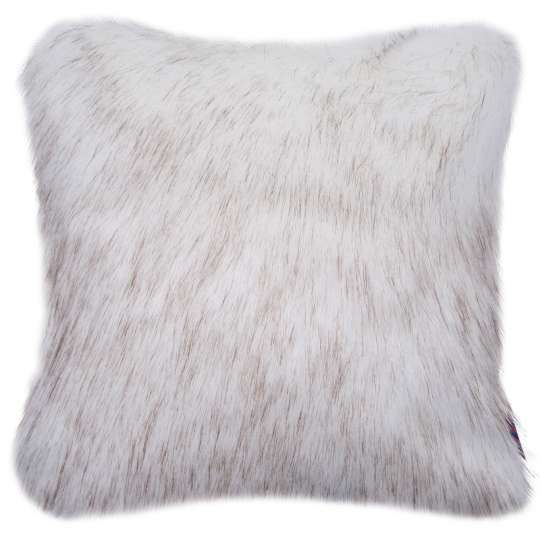 Tom Tailor Home Soft Fur Kissenhülle weiß/camel