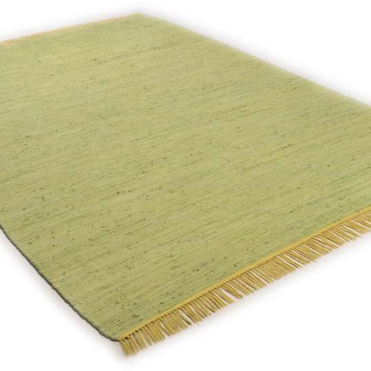Tom Tailor Home Cotton Colors flacher Teppich lime