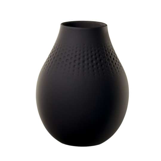 Villeroy & Boch: Manufacture Collier Vase schwarz 1016825513
