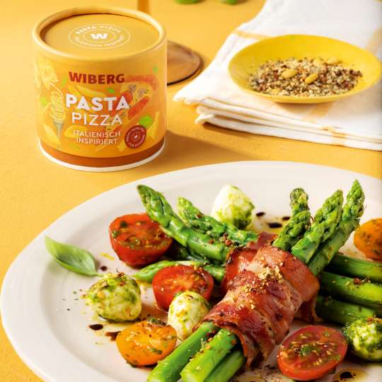 Spargel Caprese-Style mit Würzmischung Pizza Pasta (c) Wiberg
