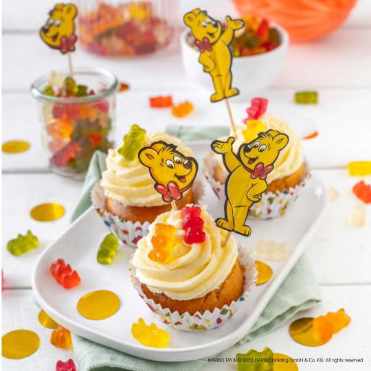 Cupcakes - Muffinpapierbackförmchen FAIR Goldbären