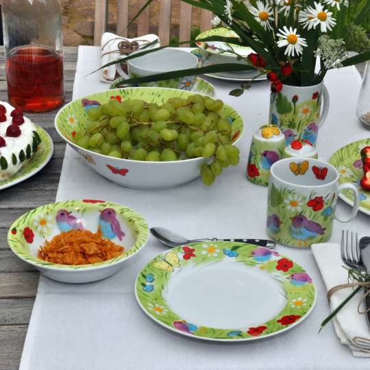 Serie Sommervogel Porzellan von Schulz HOMEWEAR