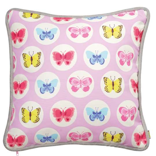 Mila: 'Fly with the butterfly' / Kissen pink, 30400
