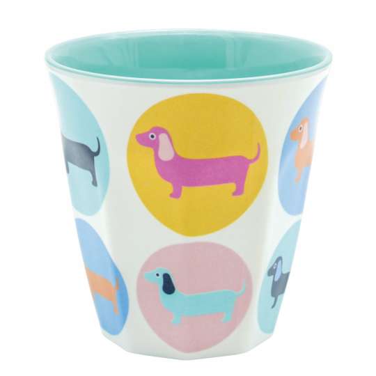 Mila: Kollektion Ginger / Thema 'Sausage Dog' - Melamin Becher klein 30543