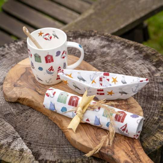 Nautical Items Becher und Serviette