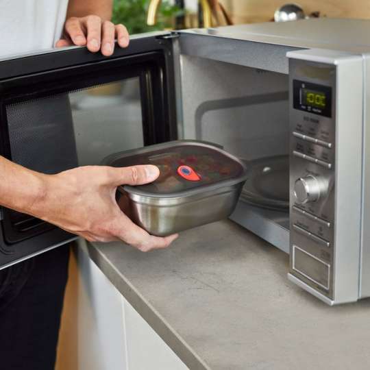Mulifunktionsboxen: aufbewahren, einfrieren, im Backofen oder Mikrowelle aufwärmen.