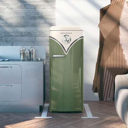 Vanlife-Feeling für zuhause: Gorenje präsentiert Retrodesign-Kühlschrank im VW-Bulli Look