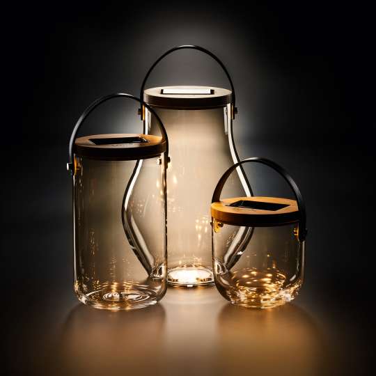 Krinner LUMIX Deco Glass Collection Gruppe beleuchtet