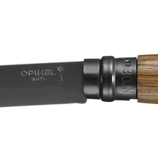Opinel Messer No 08 Black Edition Eiche