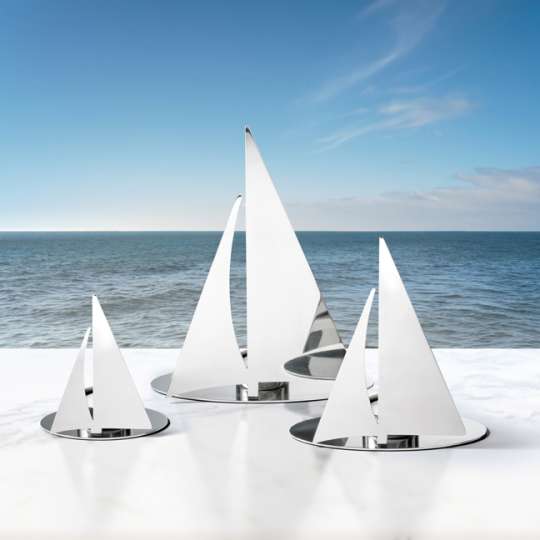 Teelichthalter in Segelbootform