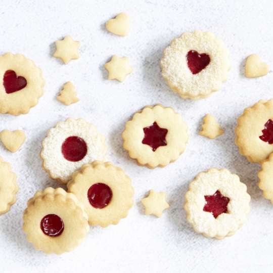 Linzer-Ausstecher aus Edelstahl und Kunststoff