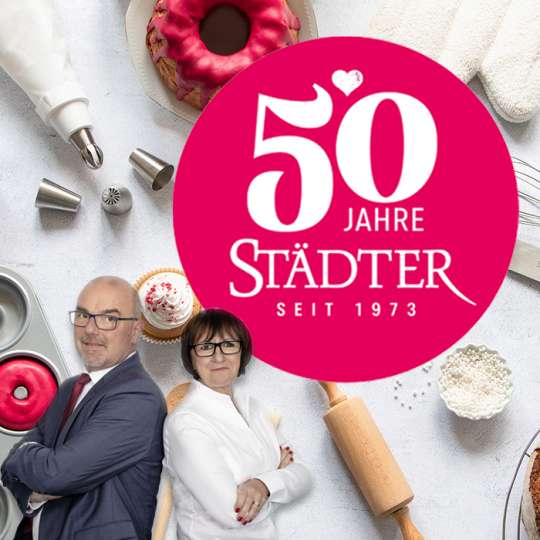 Städter, die bunte Welt des Backens, feiert 50-jähriges Jubiläum