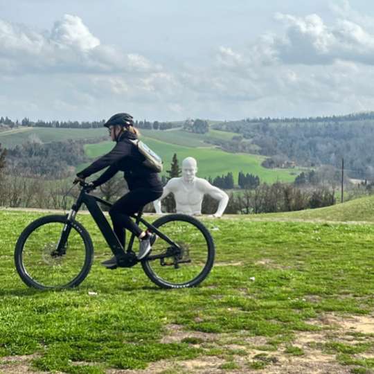 Rad fahren in den Terre di Pisa in Peccioli 