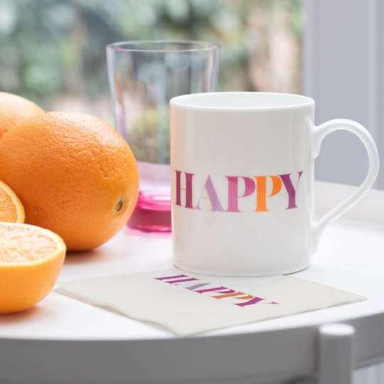 Happy - macht Kaffeepausen zu einem Fest der Farben und des Glücks