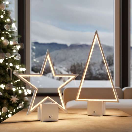 Ein Muss für weihnachtliches Ambiente: der Stern & die Tanne