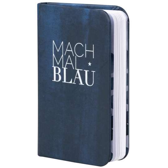 Tintenblau: Notizbuch- Mach mal Blau von Raeder