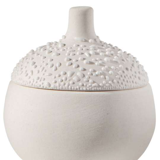 Räder: raffinierte Herstellung: Vasen, Schalen und Dosen in Perlenoptik / Perlendose klein
