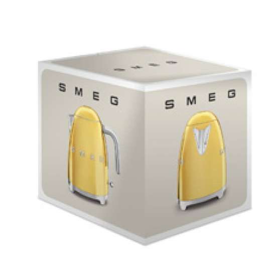 SMEG: LUXURIÖSE SONDEREDITIONEN Wasserkocher Gold, KLF03GOEU, Verpackung