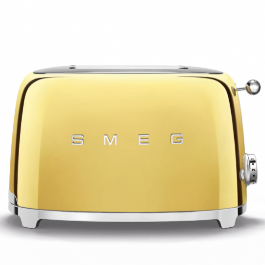 smeg: Luxuriöse Sondereditionen - Toaster Gold, TSF01GOEU
